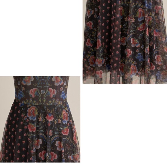 NWT Gorgeous Hard To Find!! Johnny Was Ethereal Embroidered Mier Mesh Dress Sz L - Picture 7 of 15